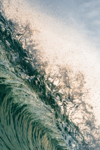Tide, close up, sea wave, 240x320 wallpaper
