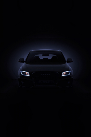 Audi Q5, headlights, portrait, 240x320 wallpaper