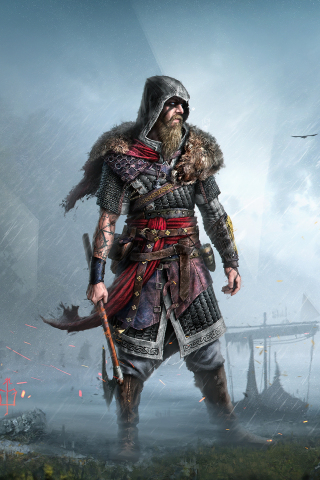 Warrior, Assassin's Creed: Valhalla, 2020, 240x320 wallpaper