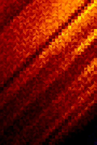 Orange pixels, geometry, abstract, 240x320 wallpaper