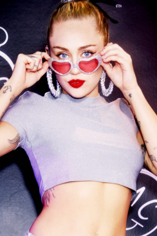 Miley Cyrus, Converse Collection, sunglasses, 240x320 wallpaper