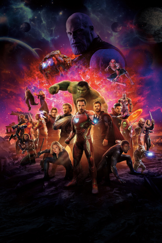 Avengers: infinity war, movie, poster, international, 240x320 wallpaper