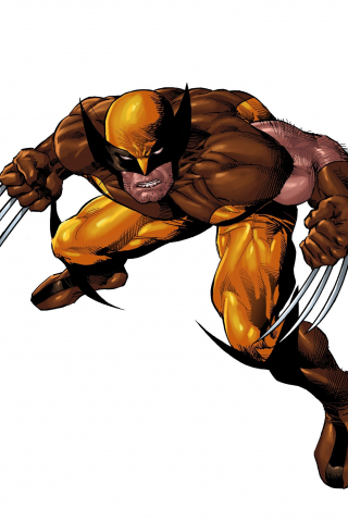 Wolverine, x-men, minimal, marvel comics, superhero, 240x320 wallpaper
