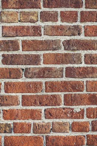 Texture, brick wall, brown, 240x320 wallpaper