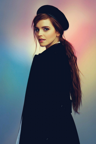 Emma Watson, Beautiful celebrity, portrait, 240x320 wallpaper