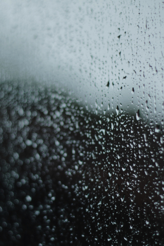 Glass, surface, water drops, 240x320 wallpaper