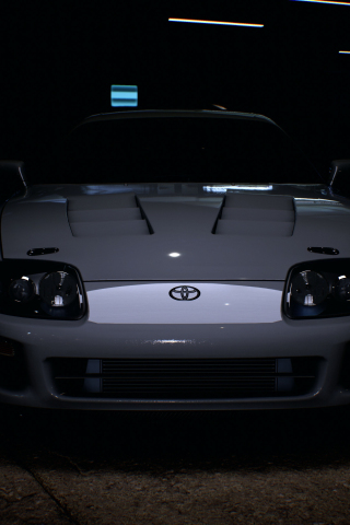 Grey, Toyota Supra, vidoe game, Need for speed, 240x320 wallpaper
