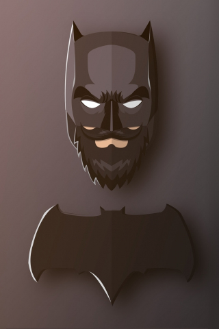 Beard, confident, superhero, batman, 240x320 wallpaper