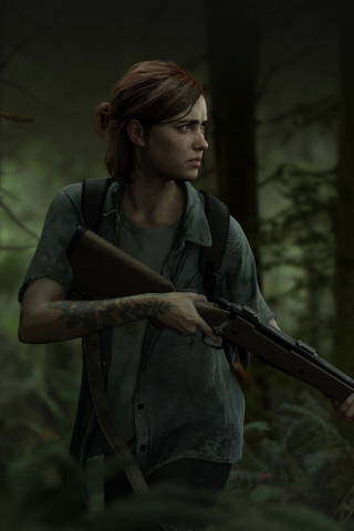 The last of us, Ellie, outbreak day, 240x320 wallpaper