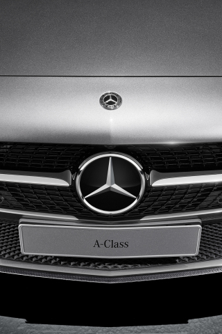Mercedes-Benz A-Class, front, 2018, 240x320 wallpaper