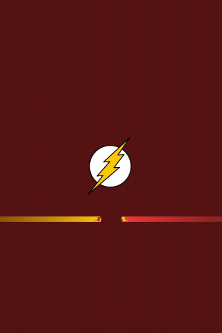 Minimal, flash, superhero, the speedster, 240x320 wallpaper