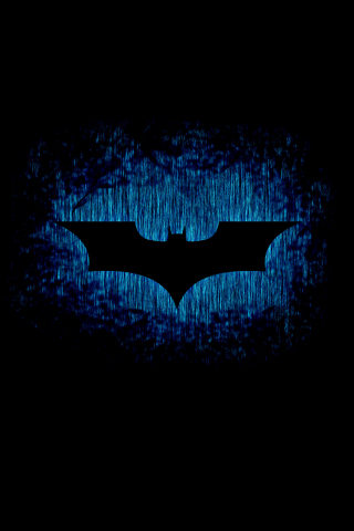 Batman, sign, logo, dark, minimal, 240x320 wallpaper