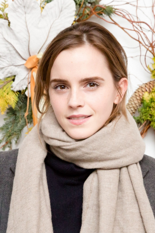 Emma Watson, smile, famous actress, 240x320 wallpaper