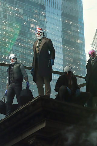 Payday, 2022 game, robbers, 240x320 wallpaper
