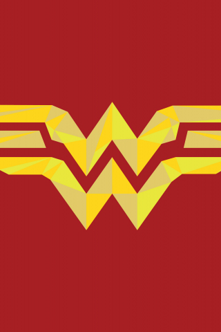 Wonder woman, logo, artwork, 240x320 wallpaper