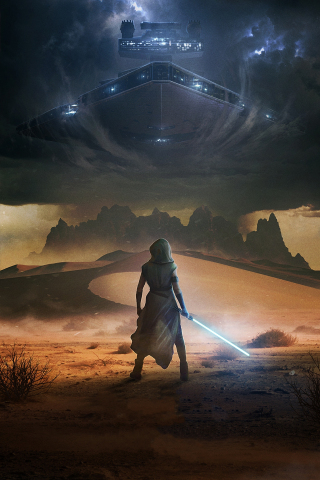 Star Wars: The Rise of Skywalker, artwork, 240x320 wallpaper