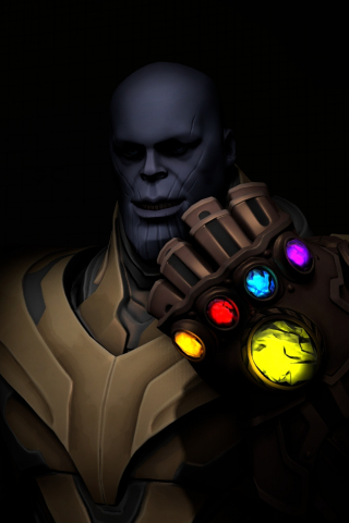 Thanos, video game, villain, dark, Fortnite, 240x320 wallpaper