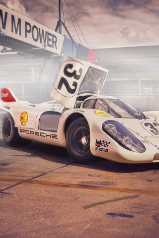 Porsche 917, sports car, 240x320 wallpaper