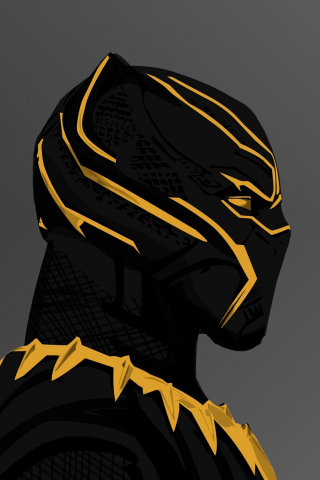 Black panther, 2018 movie, Erik killmonger's golden suit, 240x320 wallpaper