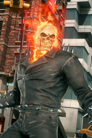 Ghost Rider, New Marvel Vs. Capcom Infinite, superhero, video game, 240x320 wallpaper