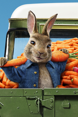 Movie, Peter Rabbit 2: The Runaway, 2020 animation movie, 240x320 wallpaper