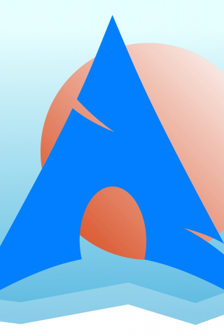 Arch, linux, logo, 240x320 wallpaper