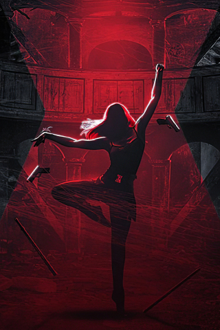 Black Widow, movie, dance, artwork, 240x320 wallpaper