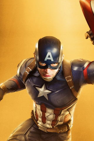 Captain America, Chris Evans, marvel studio, movie, Avengers: Infinity War, 240x320 wallpaper