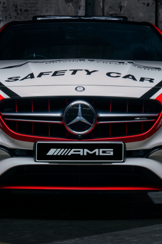 Mercedes-AMG E63 S 4MATIC, safety car, 2018, 240x320 wallpaper