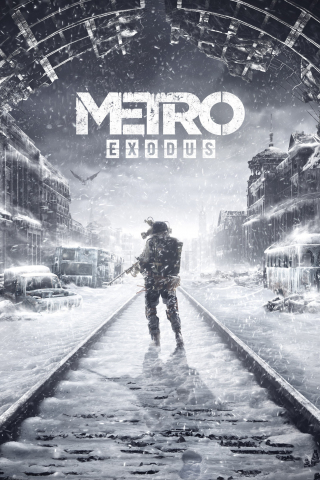 Metro: Exodus, winter, video game, soldier, 240x320 wallpaper