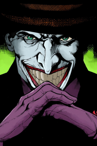 Joker, dc comics, clown, villain, 240x320 wallpaper