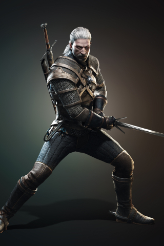 Video game, Character, Geralt of Rivia, The Witcher 3: Wild Hunt, 240x320 wallpaper