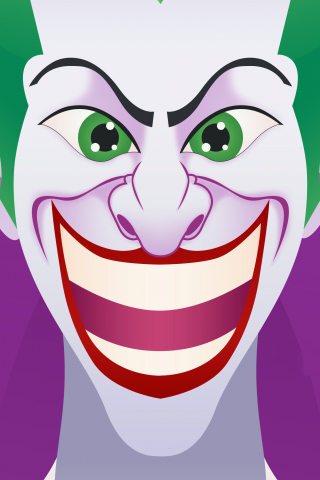 Joker, clown, smiling face, villain, dc comics, artwork, 240x320 wallpaper