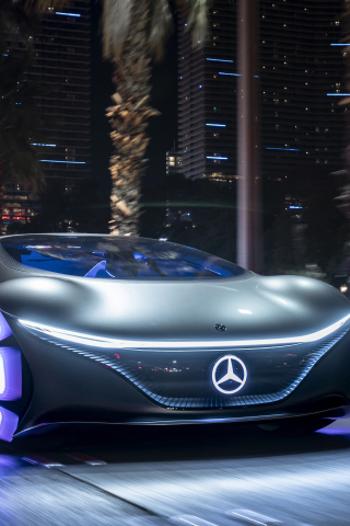 Concept car, Mercedes-Benz Vision AVTR, 2020, 240x320 wallpaper