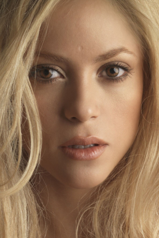 Blonde, singer, celebrity, Shakira, 240x320 wallpaper