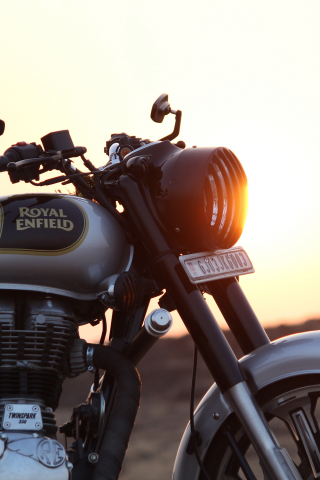 Royal Enfield, motorcycle, 240x320 wallpaper