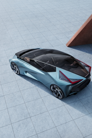 Top-view, Lexus LF-30, electric car, 2019, 240x320 wallpaper