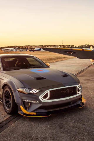 Sports car, Ford Eagle Squadron Mustang GT, 2018, 240x320 wallpaper