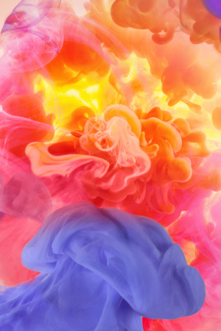 Colorful, smoke, abstract, 240x320 wallpaper
