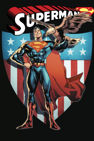 Minimal, superman, superhero, comics, 240x320 wallpaper
