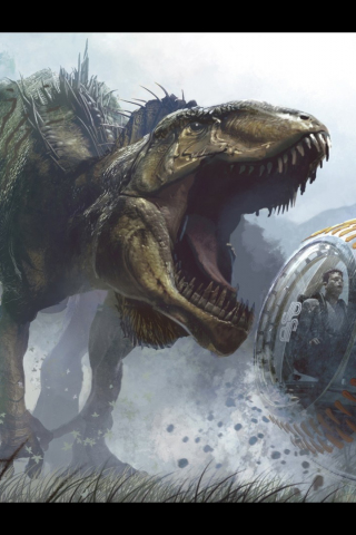 Run, video game, Dinosaur, Jurassic World Evolution, 2018, 240x320 wallpaper