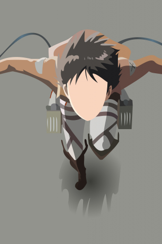 Eren Yeager, Attack on Titan, anime boy, 240x320 wallpaper