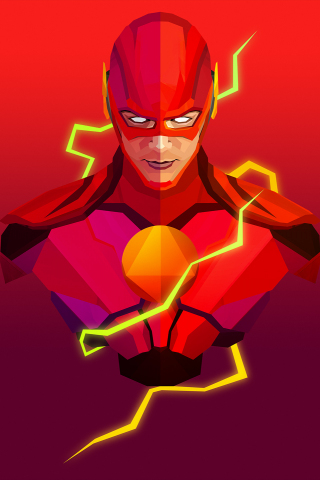 The flash, marvel comics, artwork, 240x320 wallpaper
