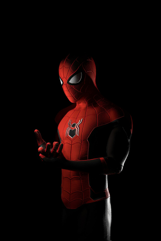 Spider-man, superhero, art, 240x320 wallpaper
