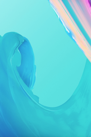 Paint, colorful waves, oneplus 5t, stock, 240x320 wallpaper