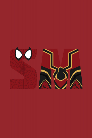 Spider-man, minimal, Avengers: infinity war, 240x320 wallpaper