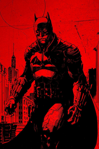 Comics, the batman, official poster, 240x320 wallpaper