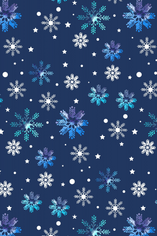 Abstract, snowflake, pattern, 240x320 wallpaper