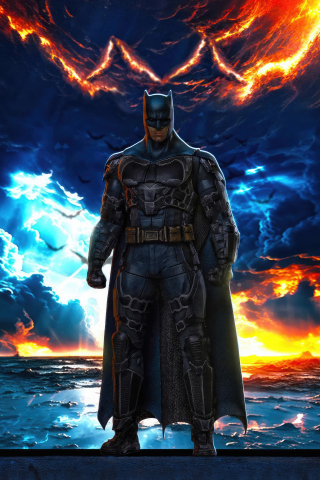 I'm batman, a bold superhero, fan art, 240x320 wallpaper