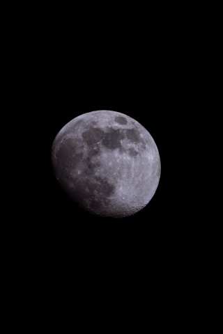 Moon, space, telescopic view, 240x320 wallpaper